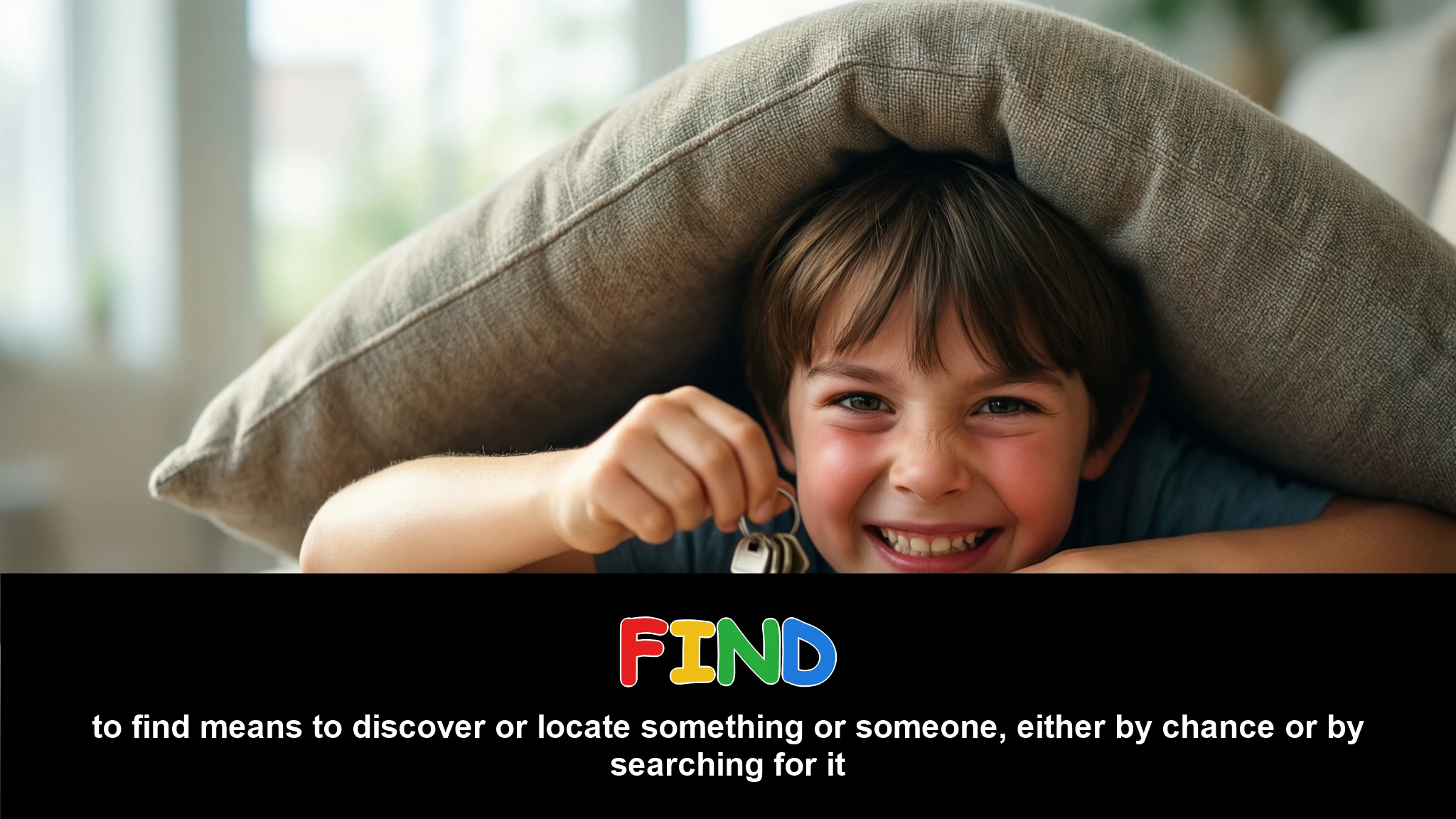 English Illustration for find